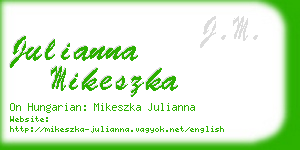 julianna mikeszka business card